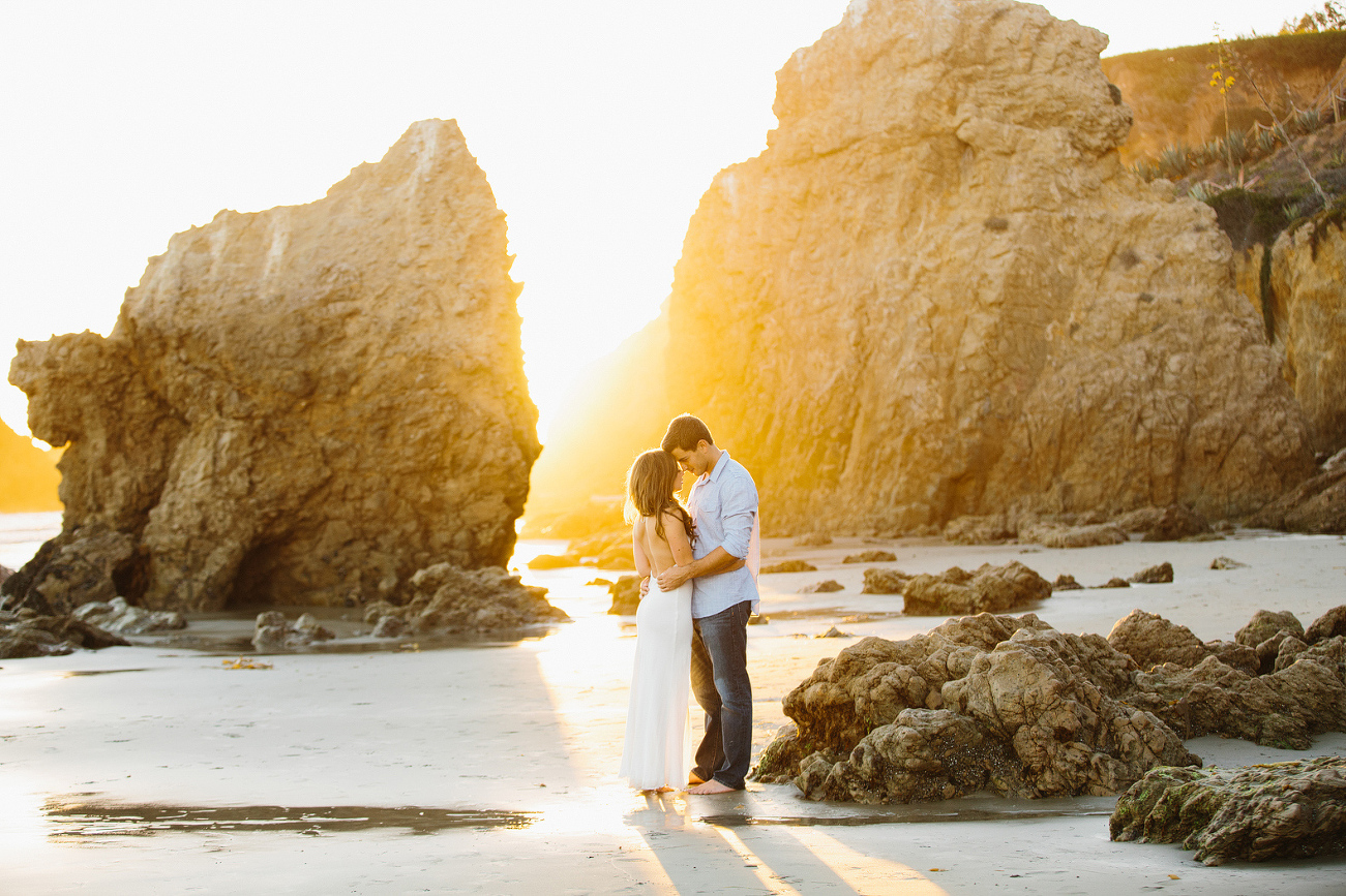 Sara and Sam at El Matador beach in Malibu.