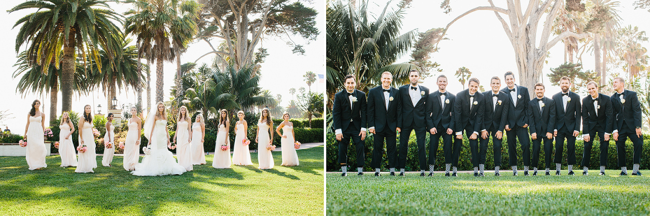 Photos of the bridal party. 