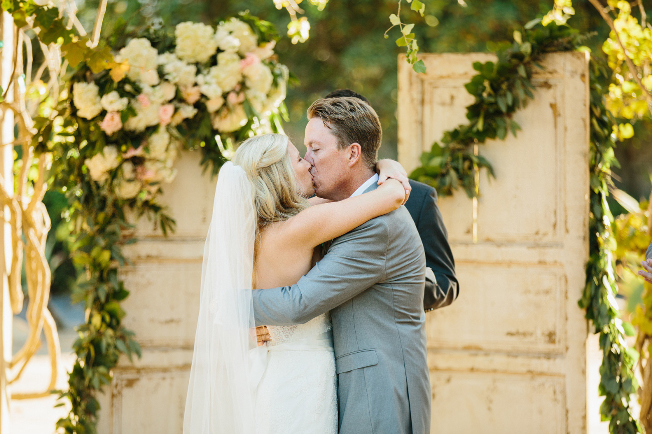 The bride and groom