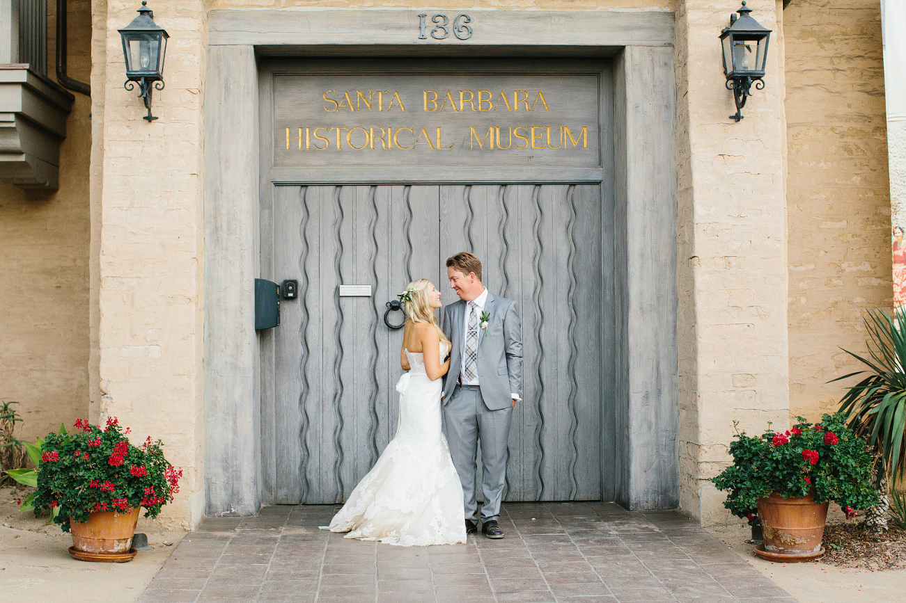 Liz and Chris at the Santa Barbara Historical Museum. 