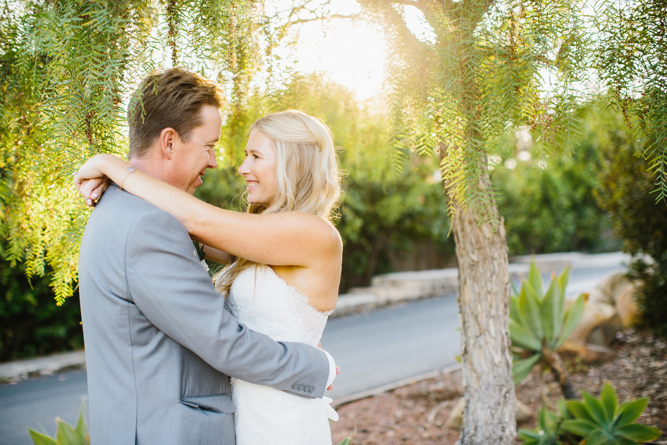 A portrait of the bride and groom. 