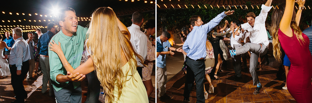 Guests dancing during the reception. 