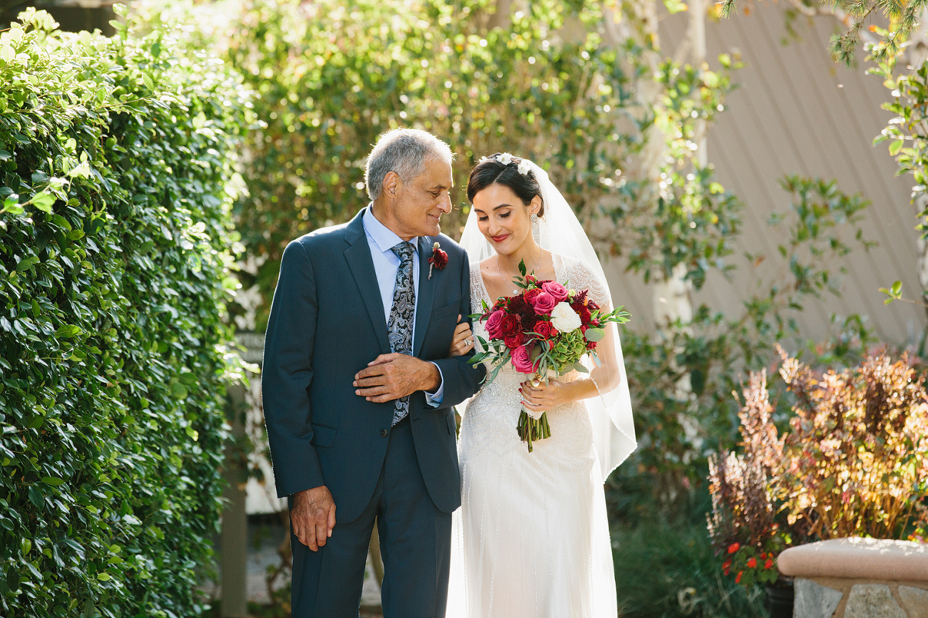 A special moment between the bride and her dad. 