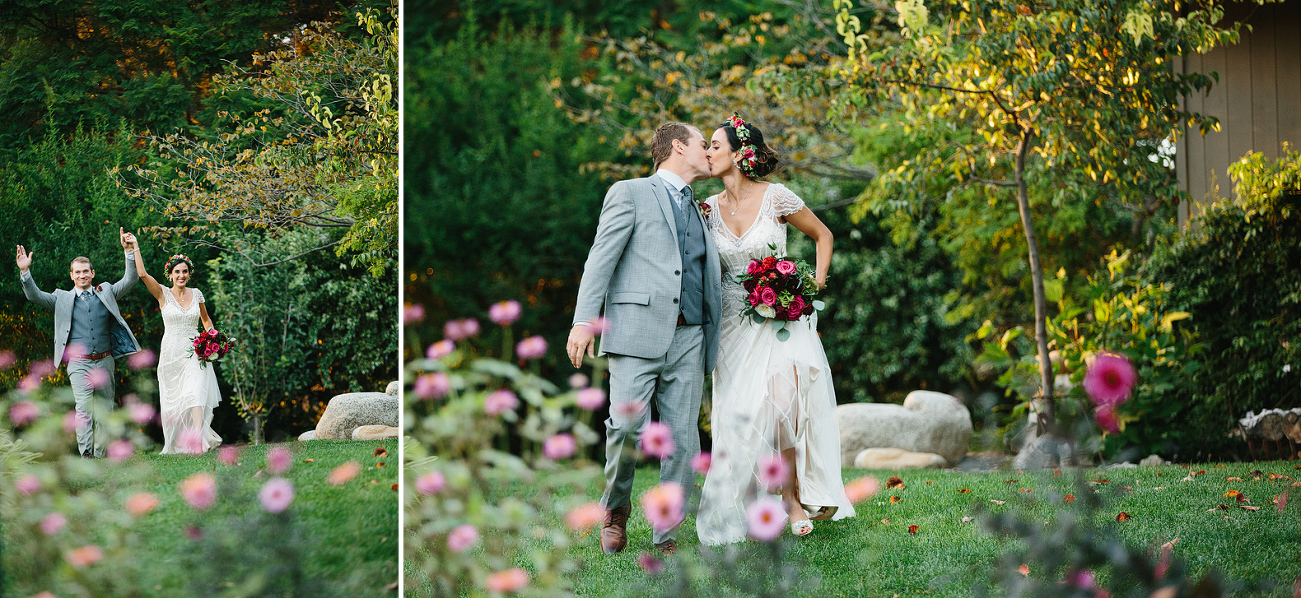 Elizabeth and Jake entering the reception. 