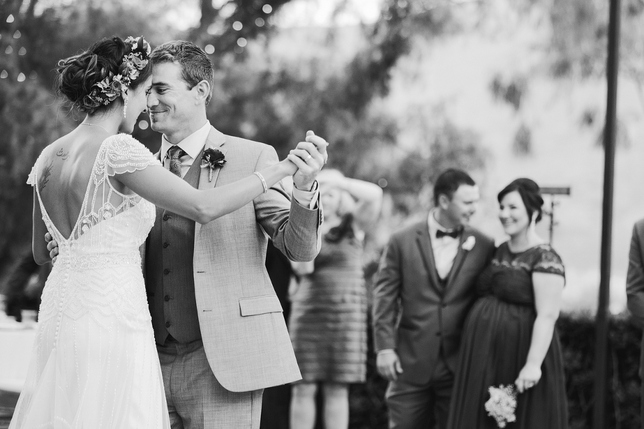 A sweet photo of the first dance. 