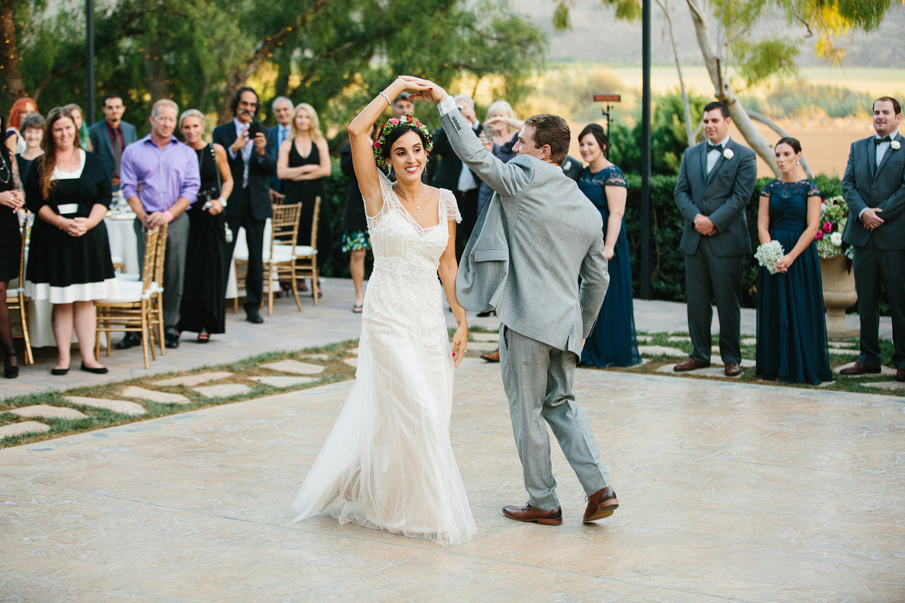 Elizabeth spinning during the first dance. 