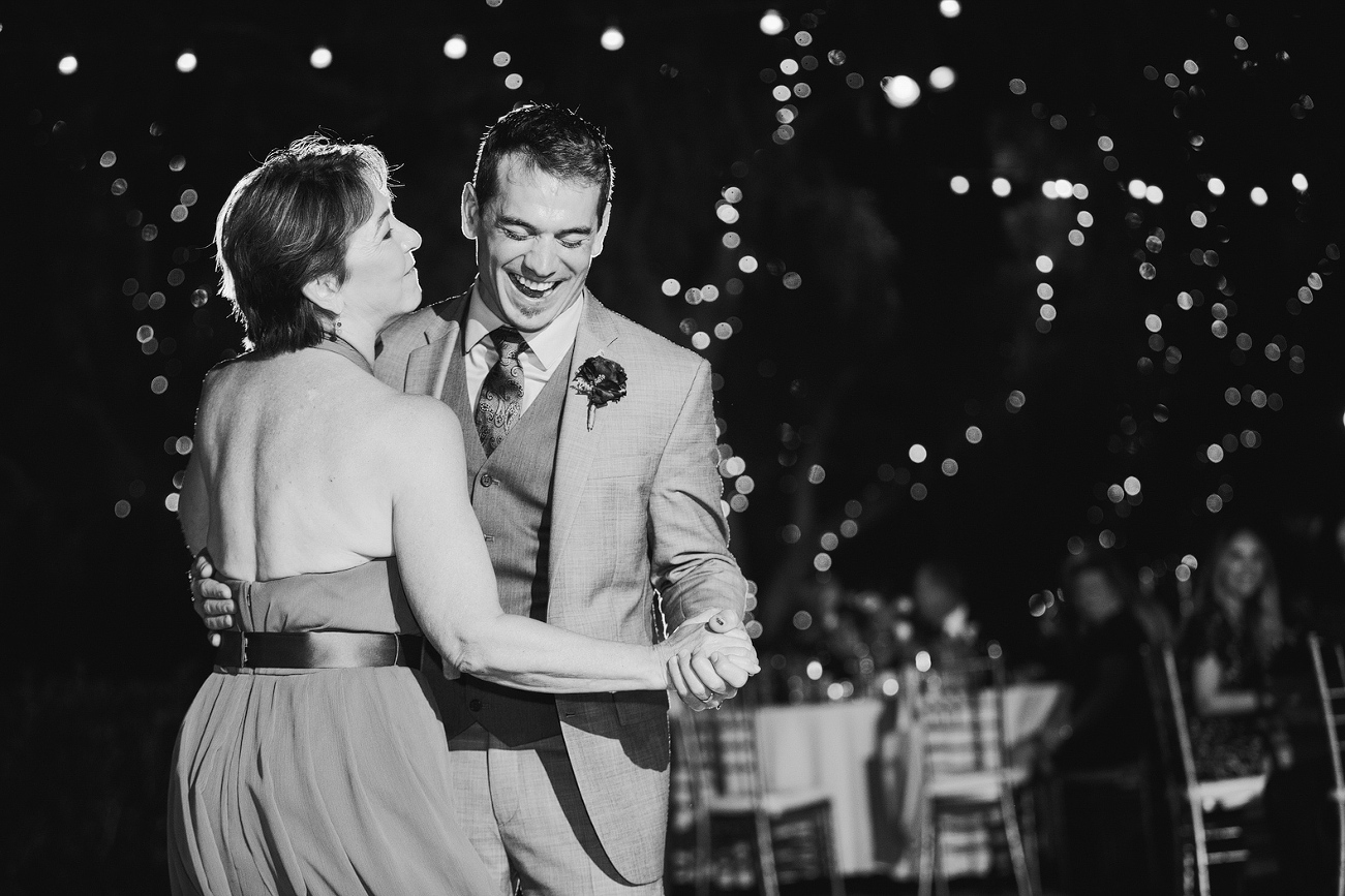 Jake also danced with his mom. 