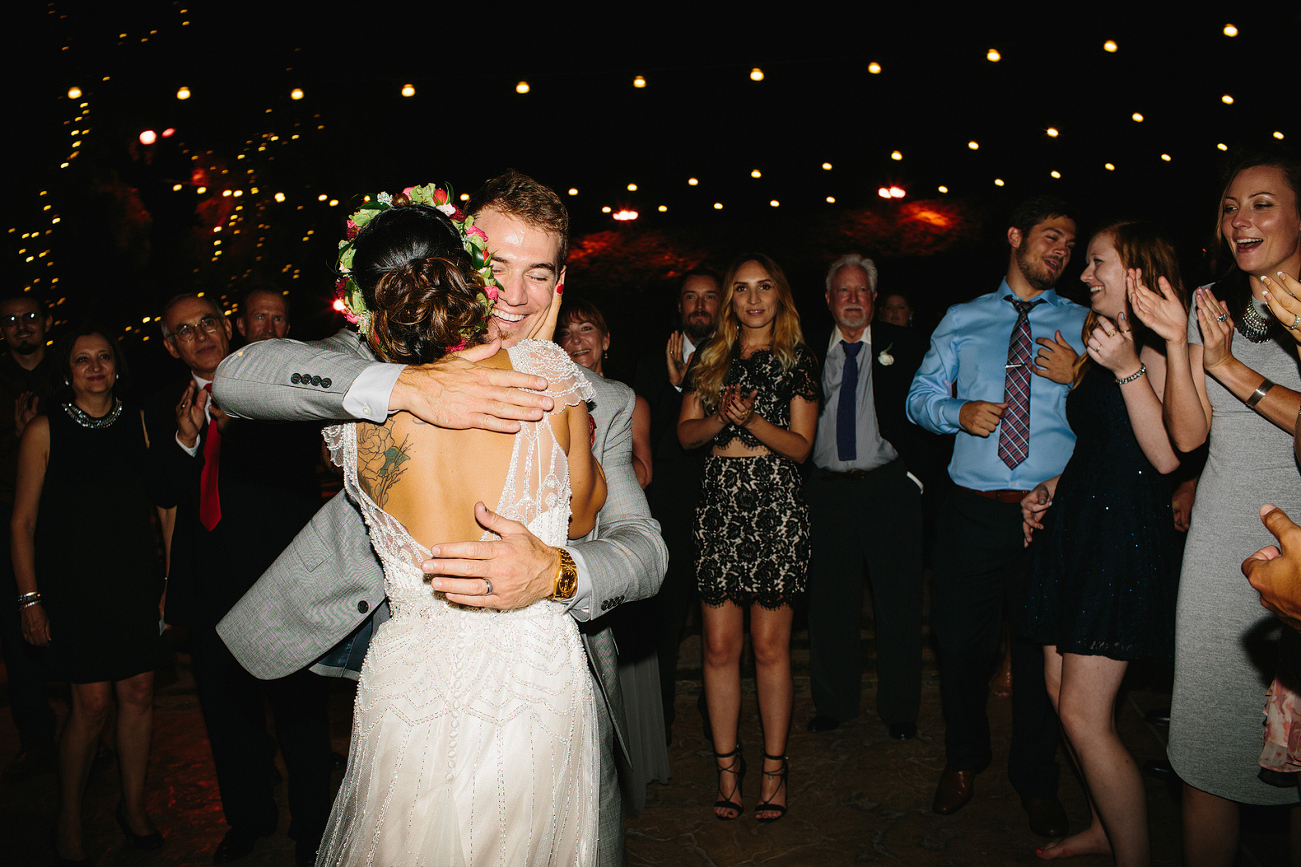 Elizabeth and Jake during the reception. 