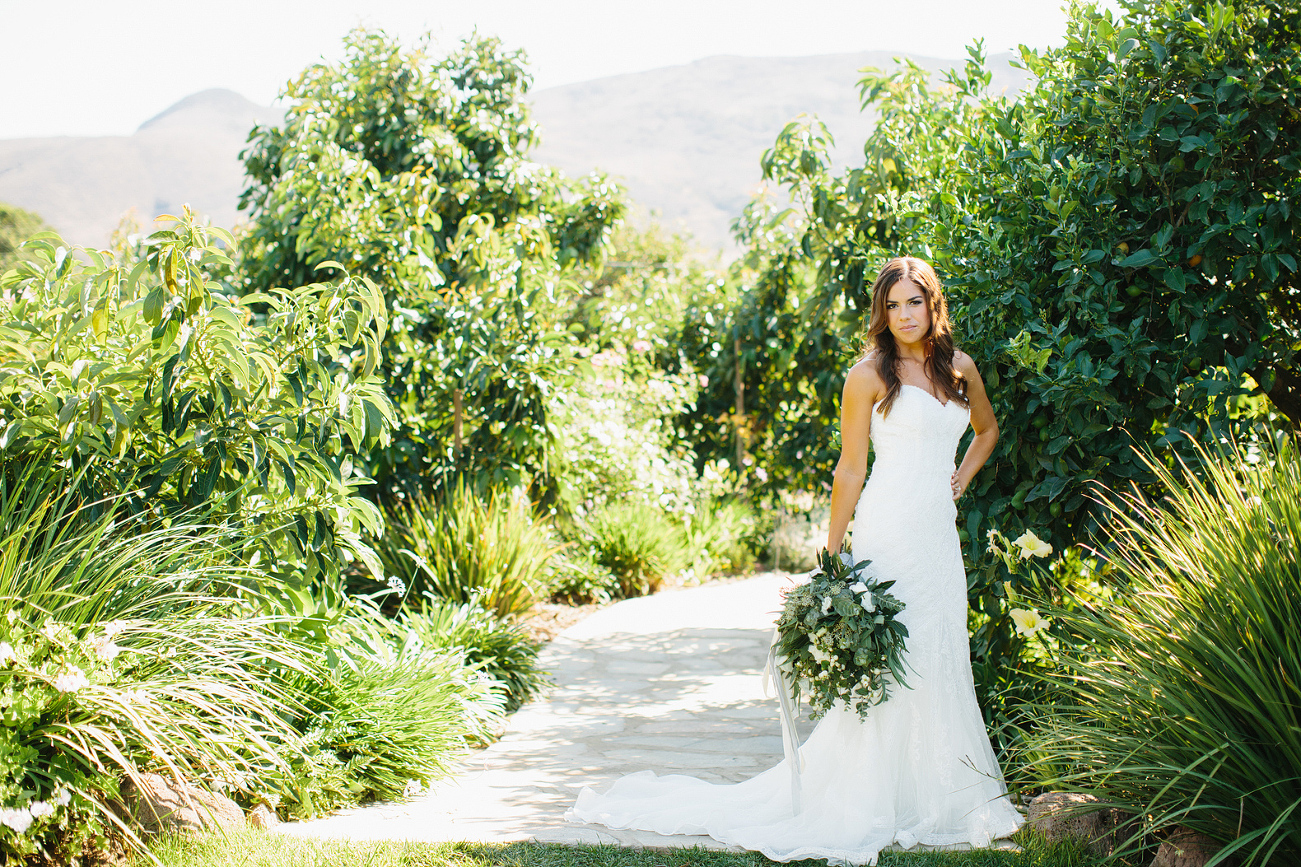 A portrait of the bride. 