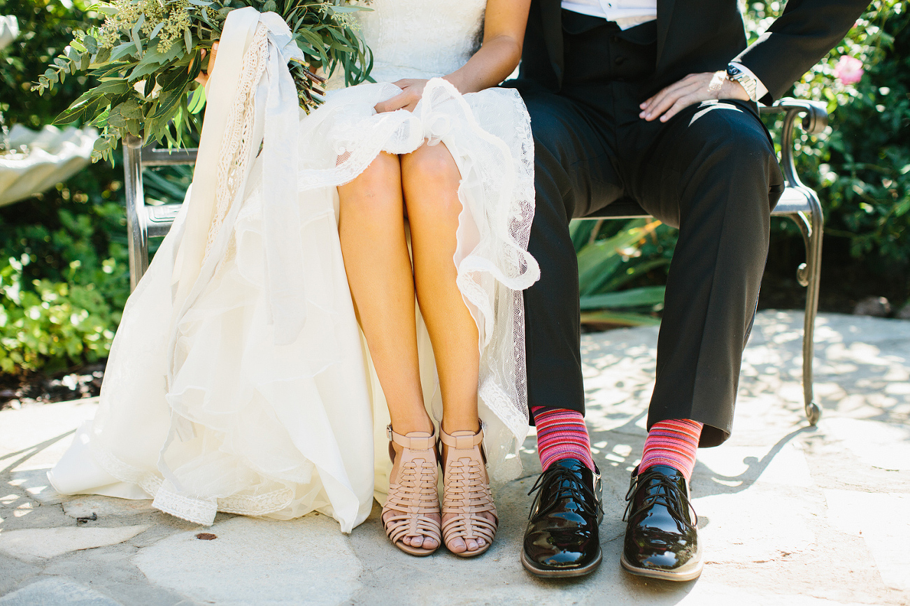 The bride and groom