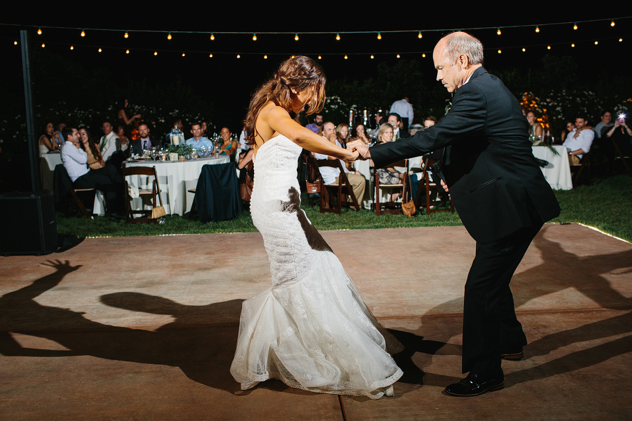 Larissa and her dad had a special father daughter dance. 