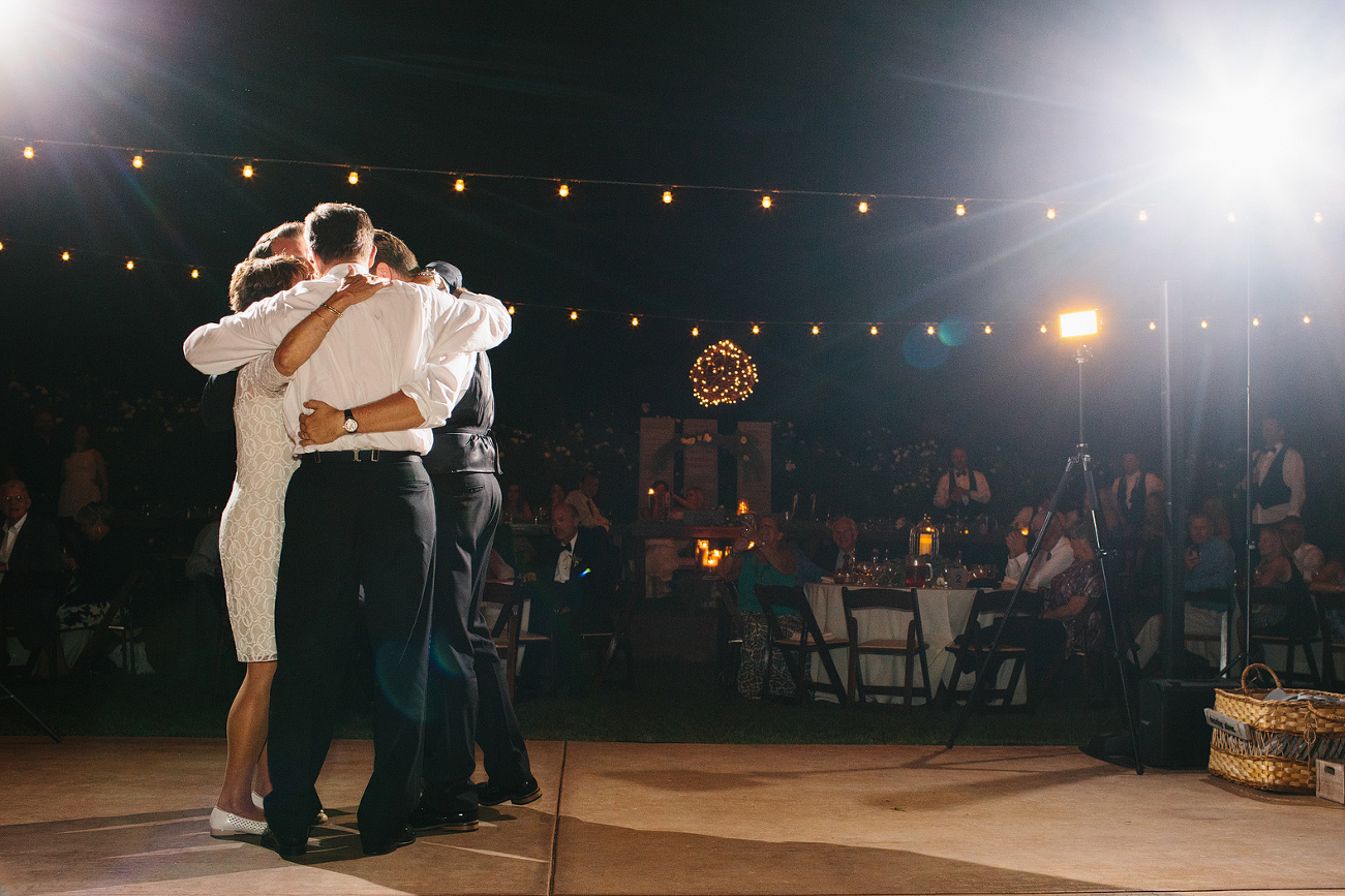 The groom also danced with his whole family. 