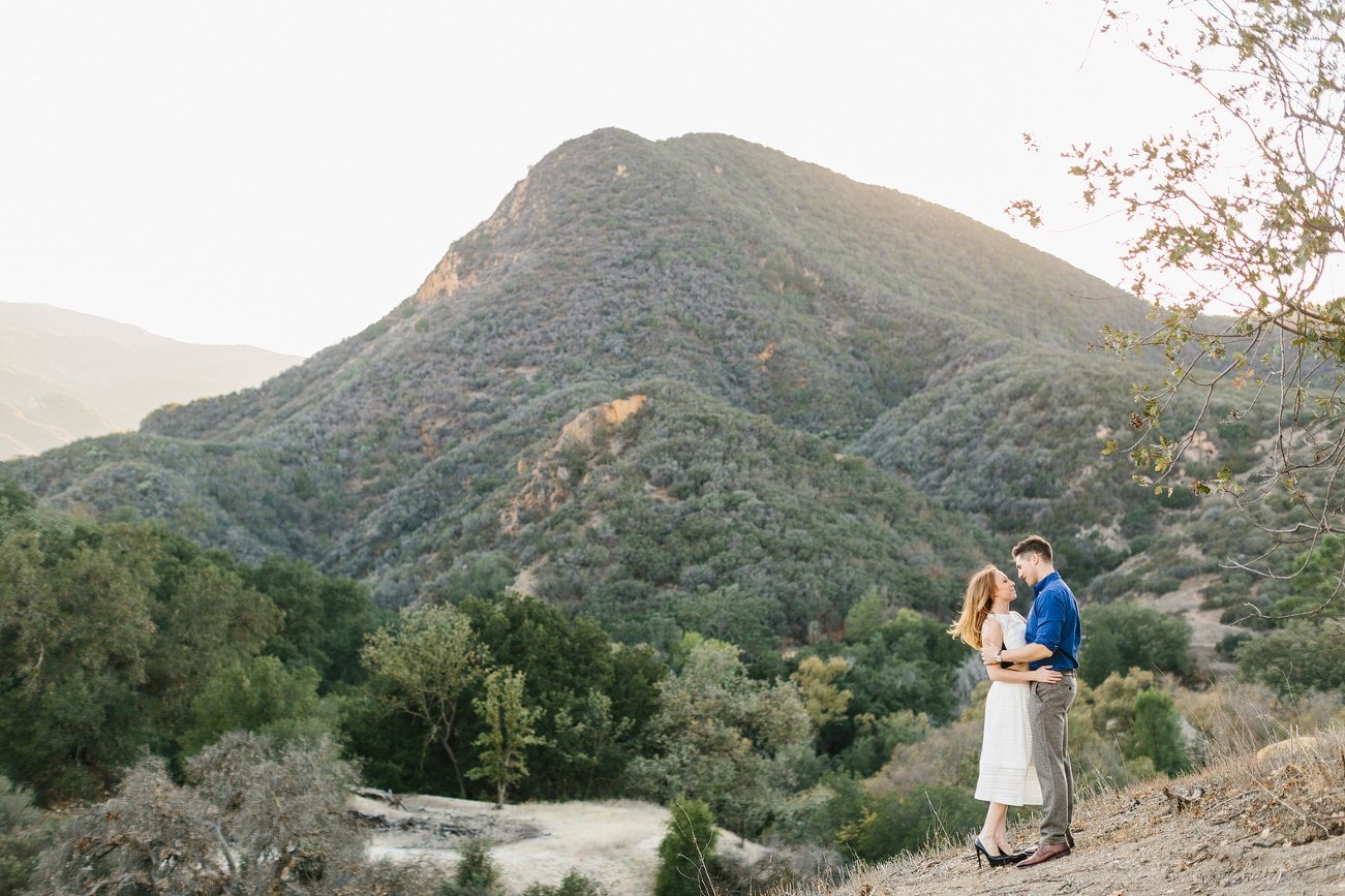 The couple on the hillside. 