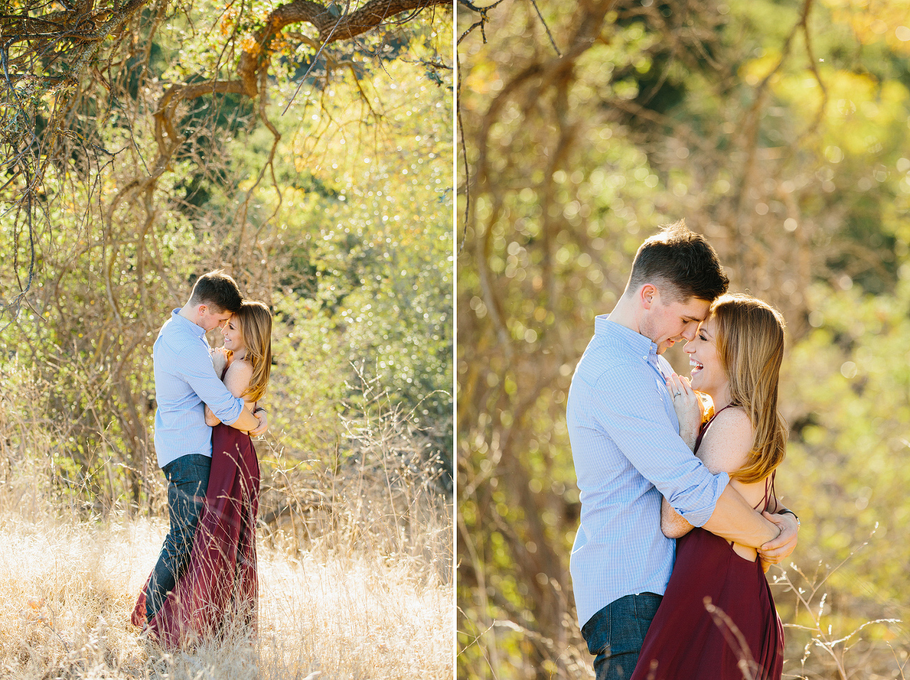 Cute photos of the couple standing together. 