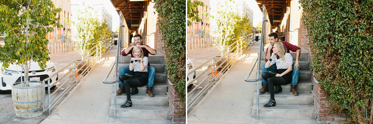 Hayley and David being goofy together. 