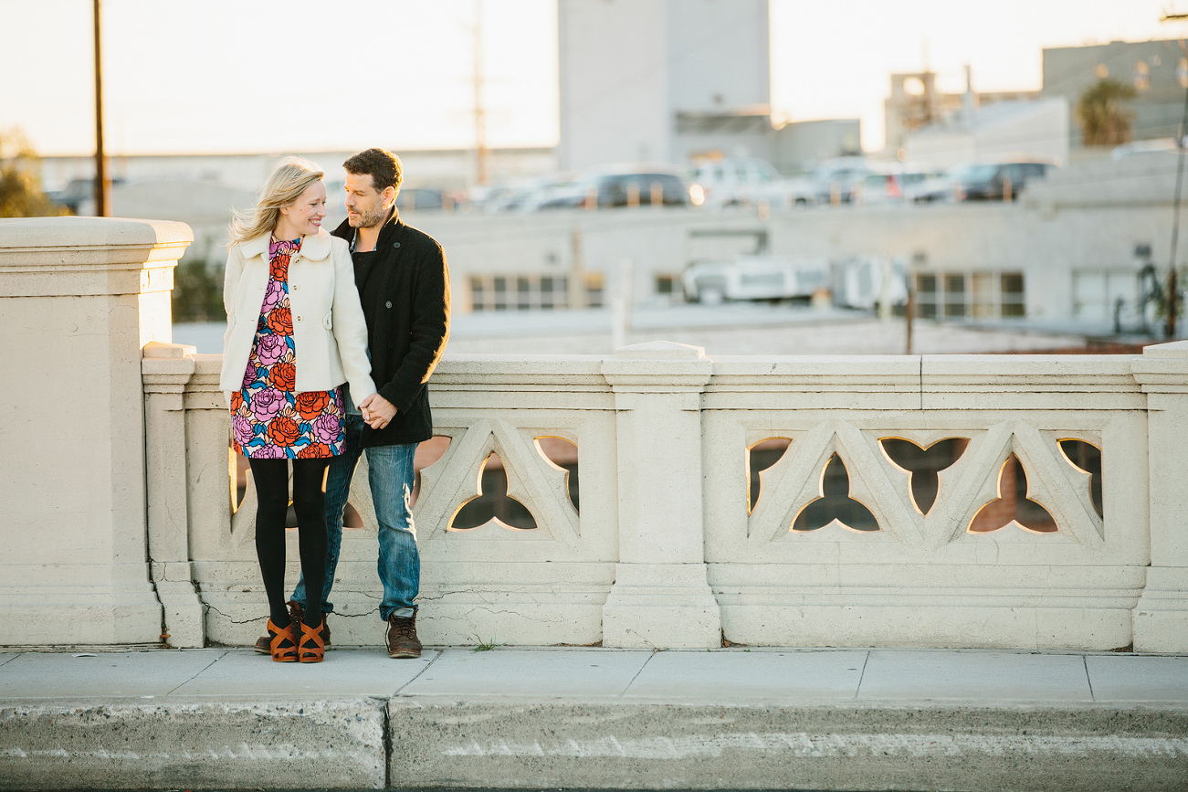 Hayley and David on a bridge together. 