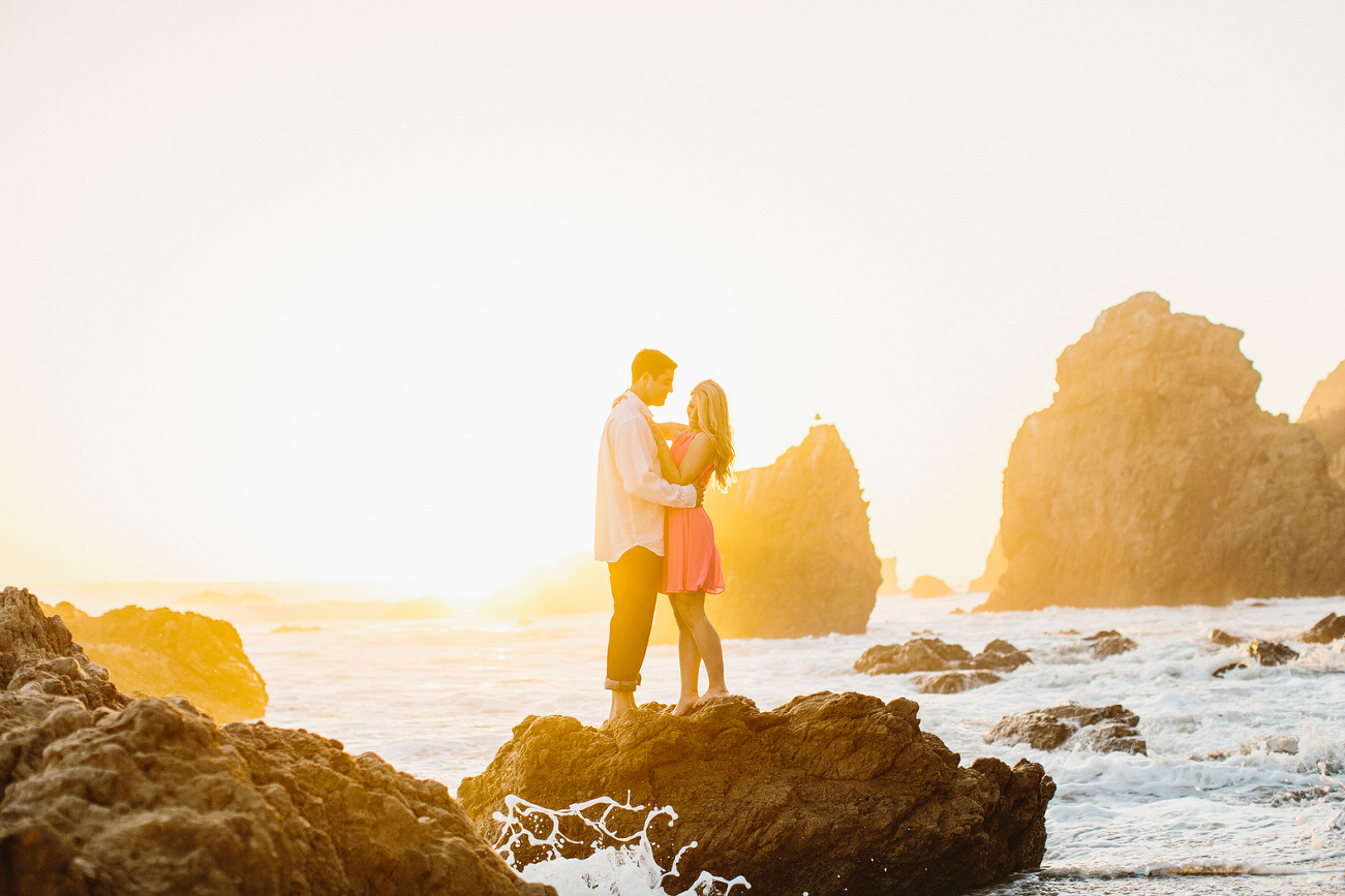 A cute photo of the couple at the beach. 