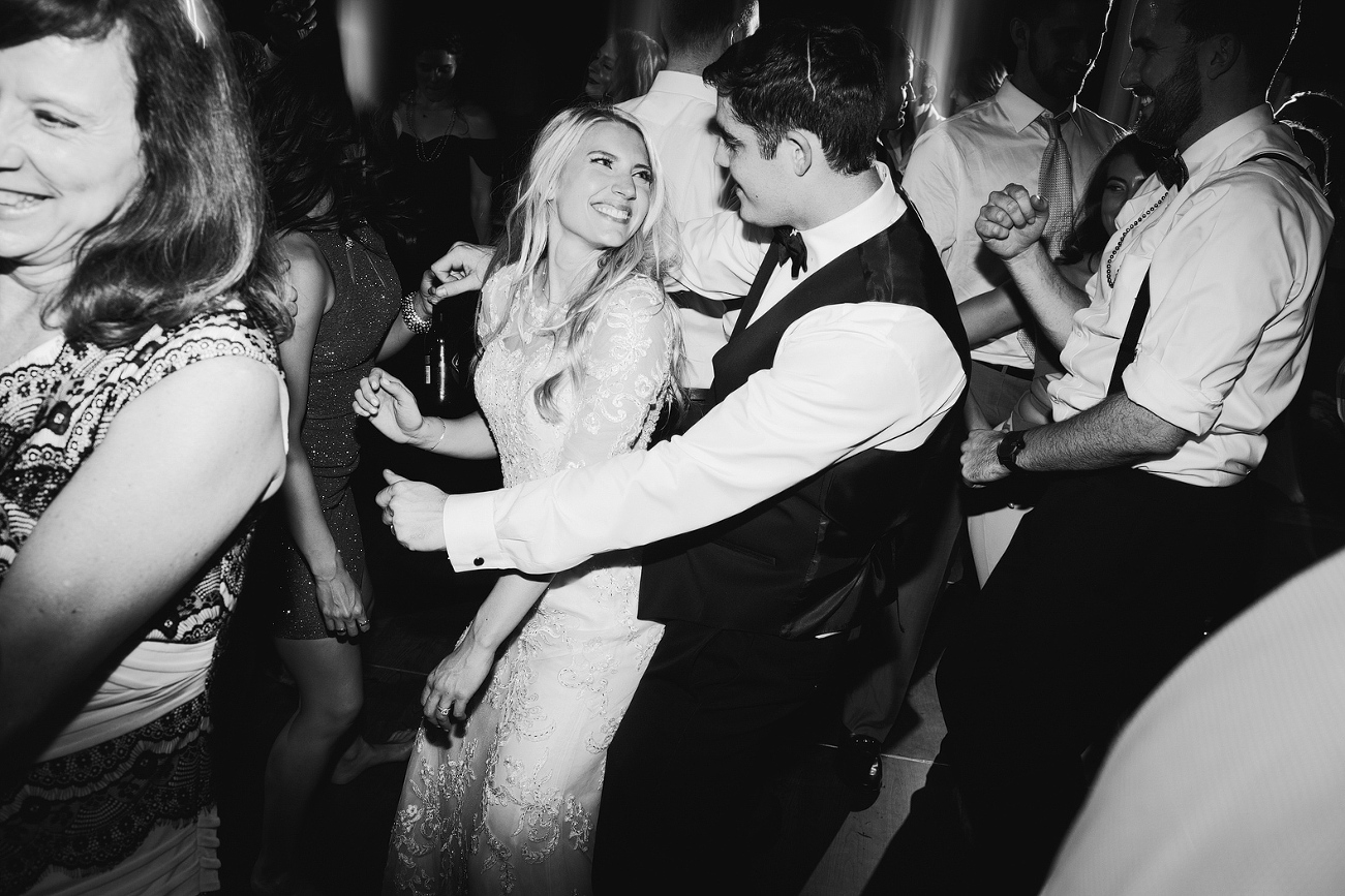 A cute photo of Britt and Steve dancing together. 