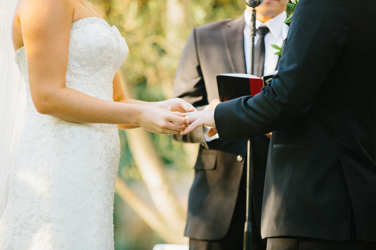 Morgan giving Cameron his ring. 