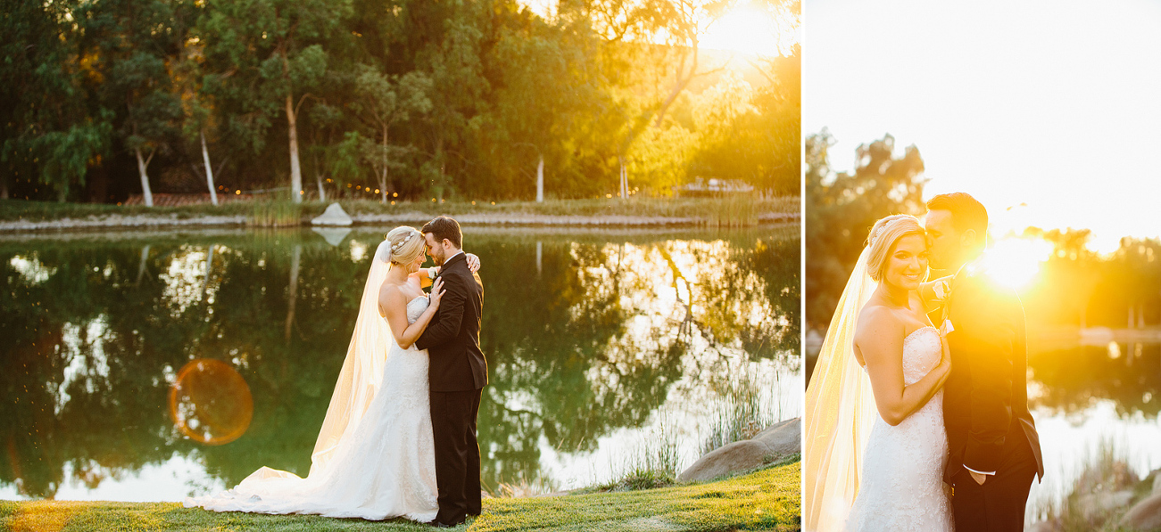 Beautiful sun filled portraits of the bride and groom. 