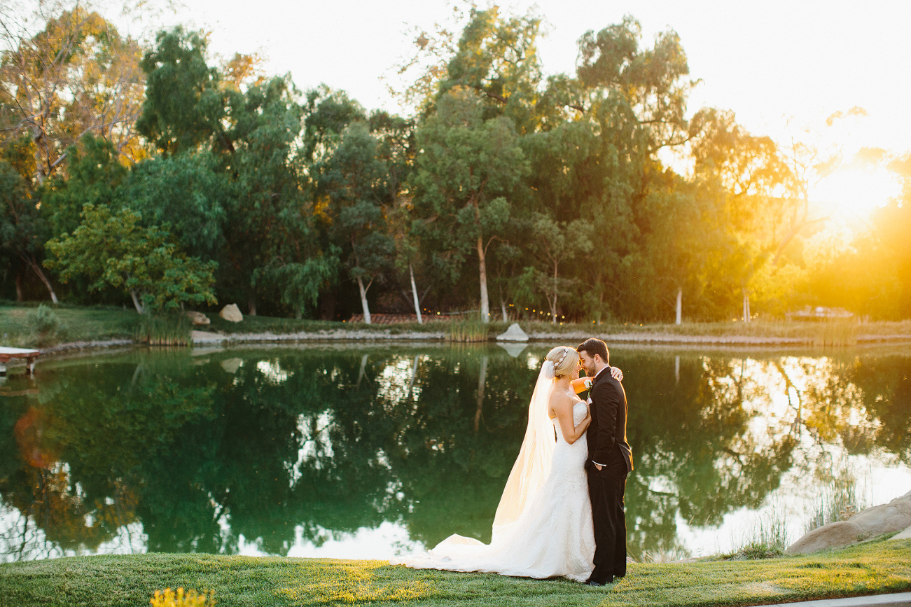 Morgan and Cameron at the Hummingbird Nest Ranch lake. 