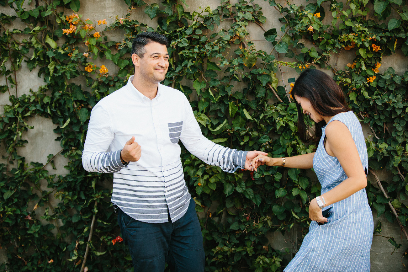 Maily and Hajime dancing in Venice. 