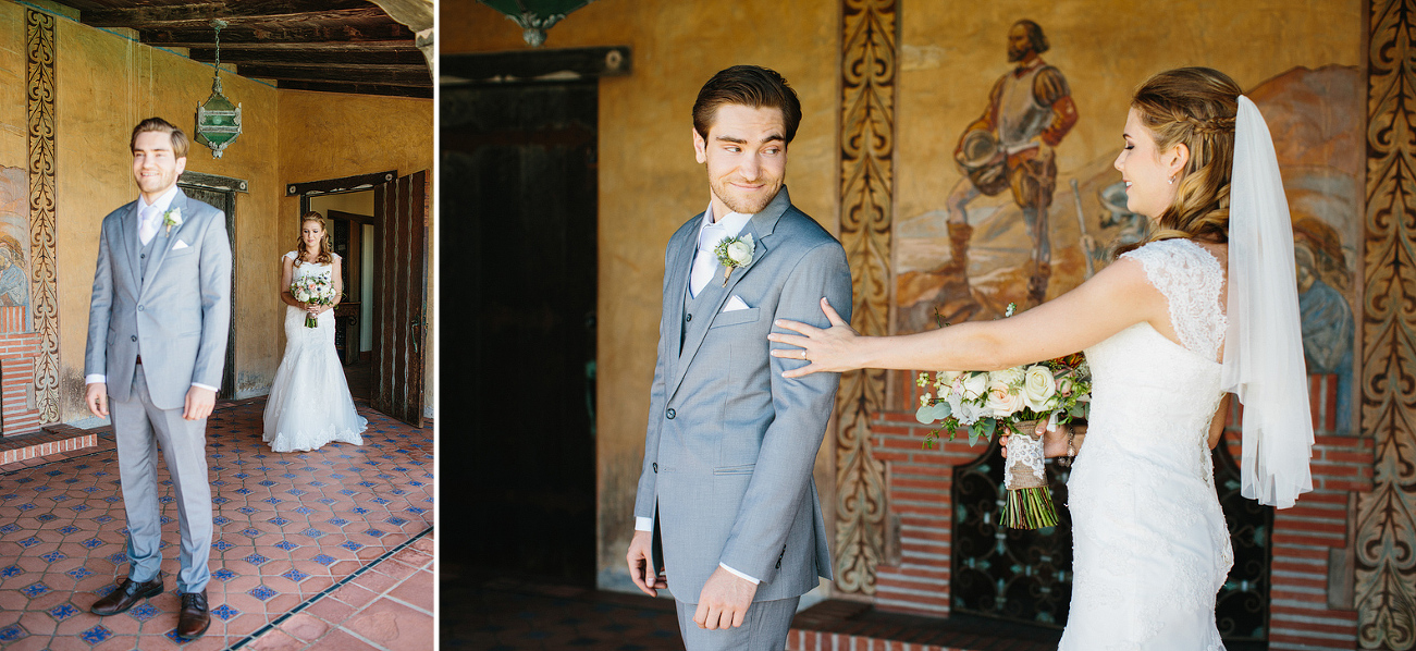 The bride and groom