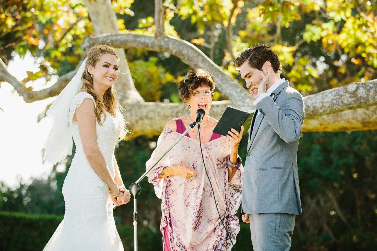 Dan laughing during the ceremony. 