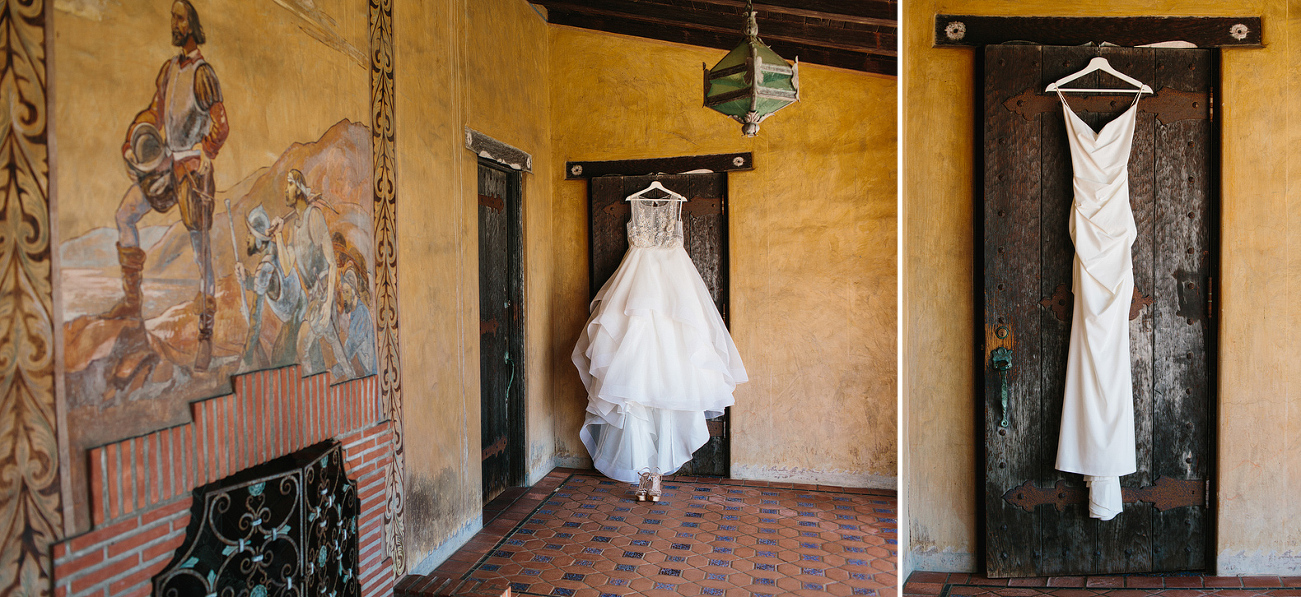 The bride wore two different dresses. 