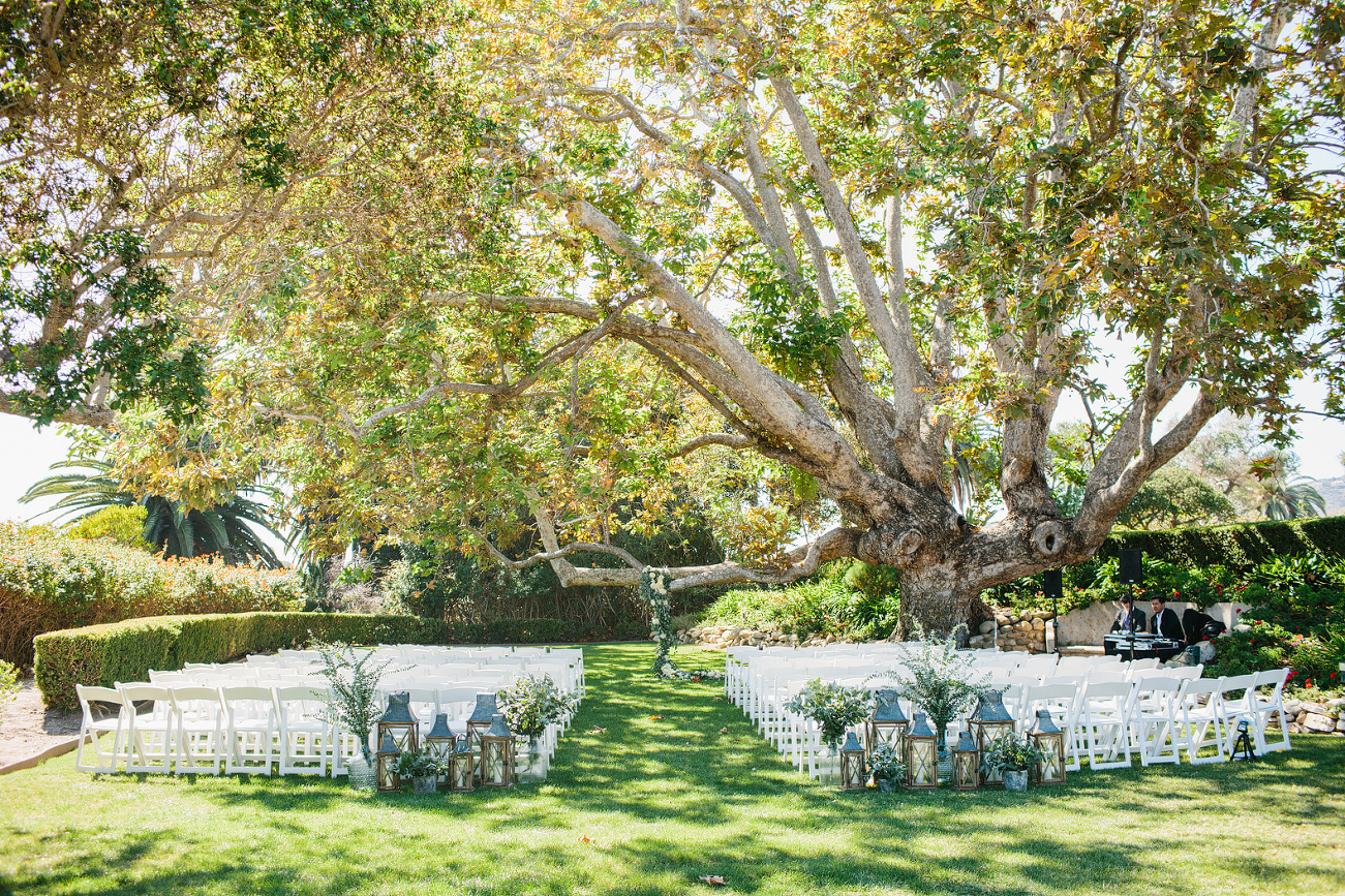 The ceremony space at Adamson House. 