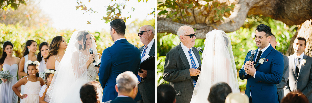 Maily and Hajime exchanging vows. 