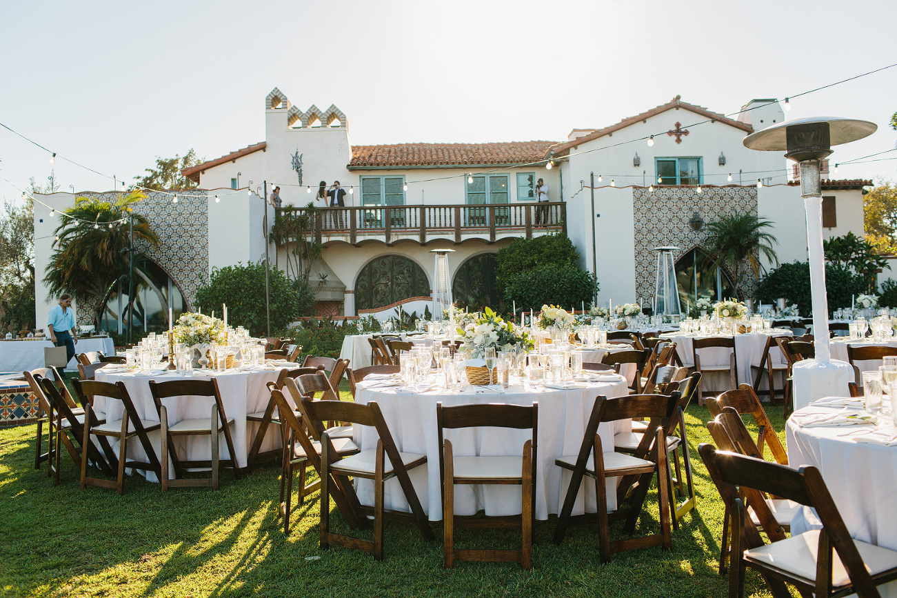 The reception space. 