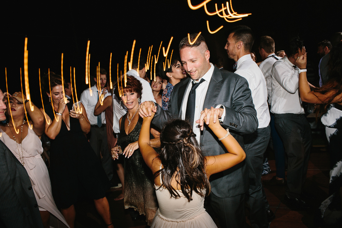 A flowergirl dancing. 