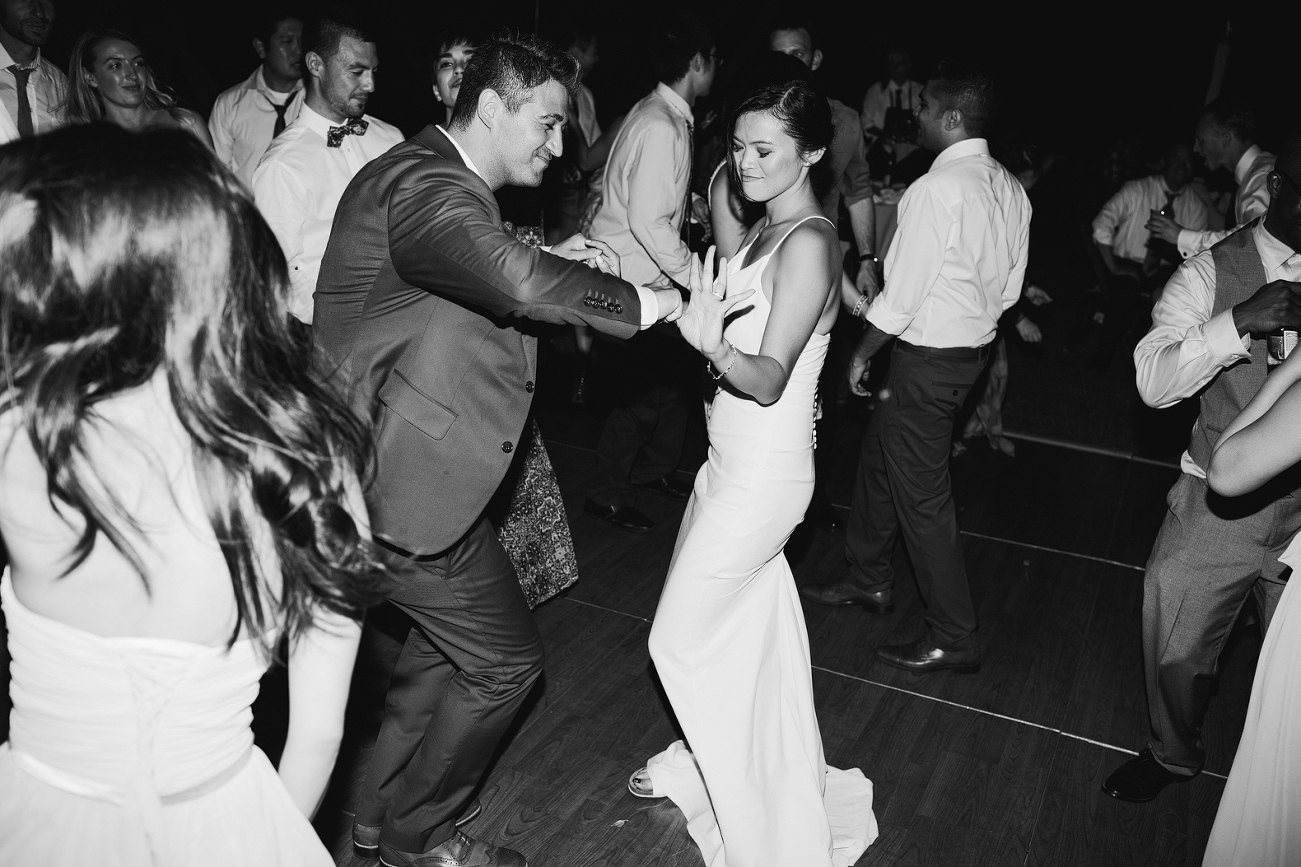 Maily and Hajime dancing during the reception. 