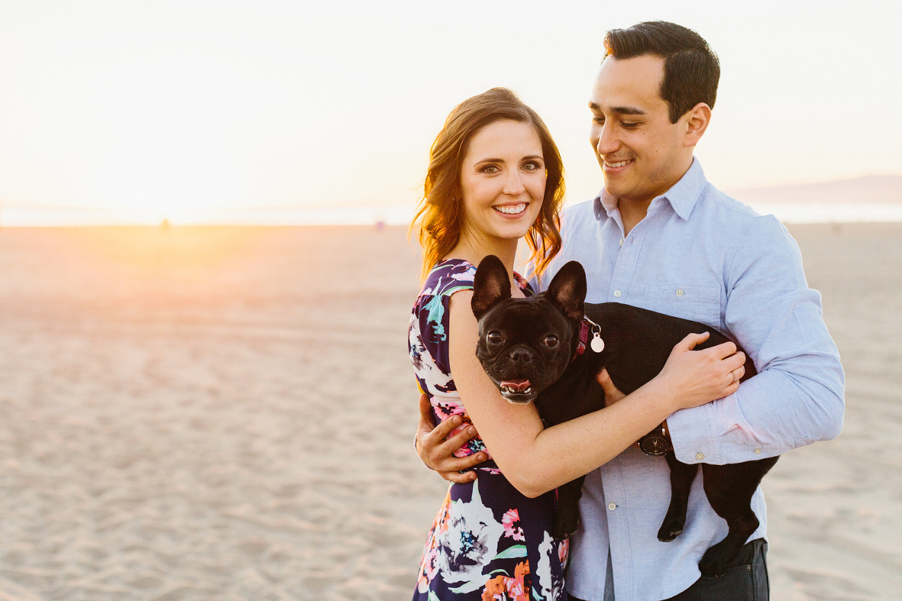 The couple on the beach. 