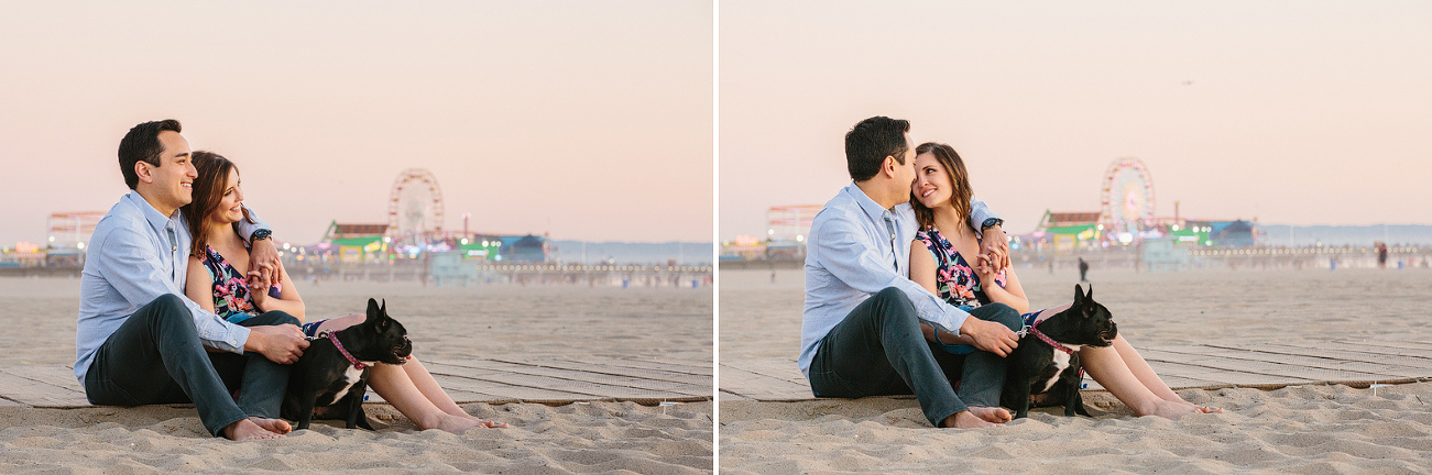 The couple on the beach. 