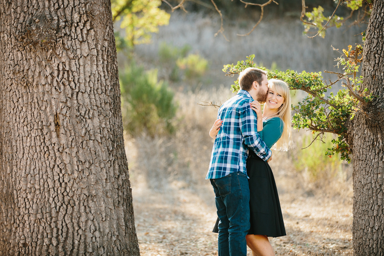 Josh kissing Lindsay