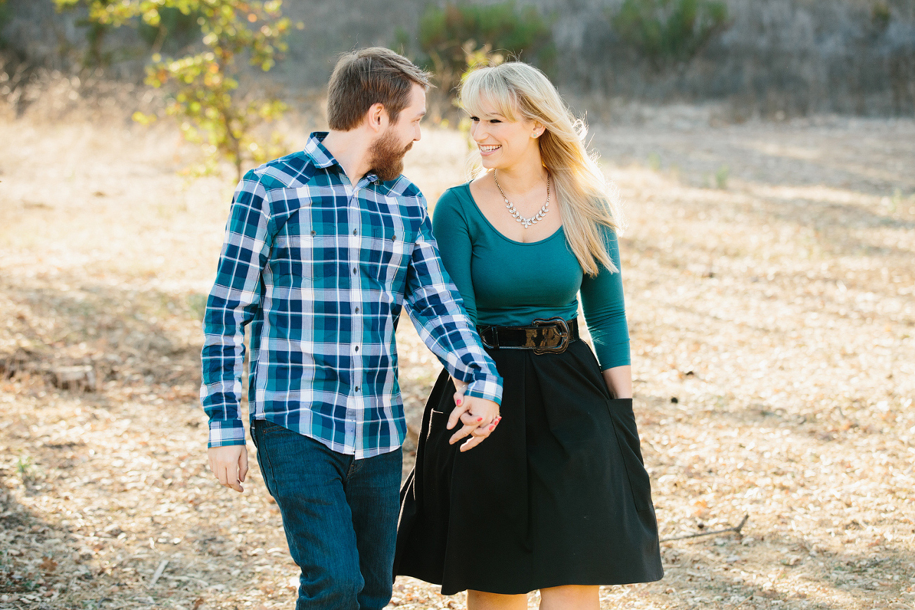 Lindsay and Josh walking. 