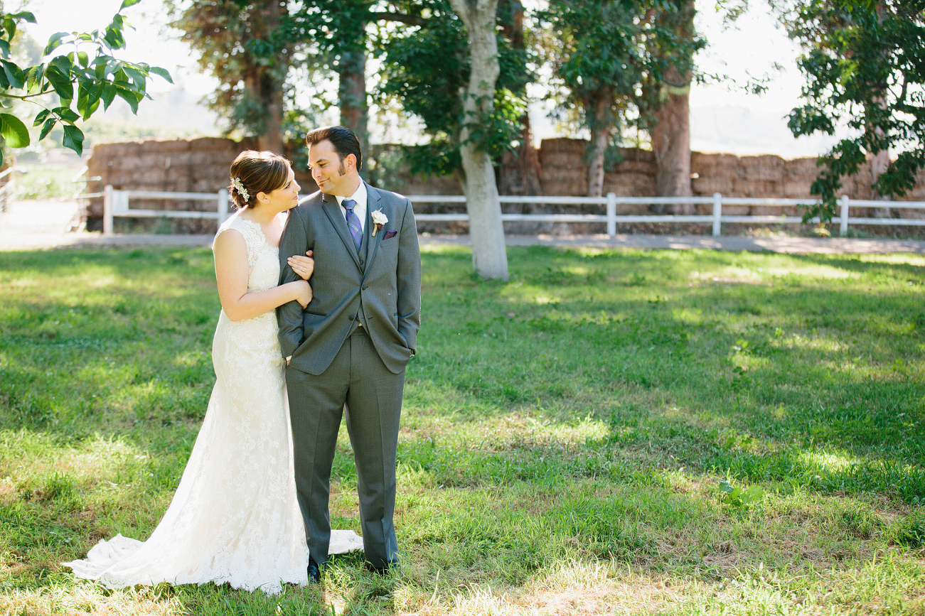 Whitney and JD looking at each other. 