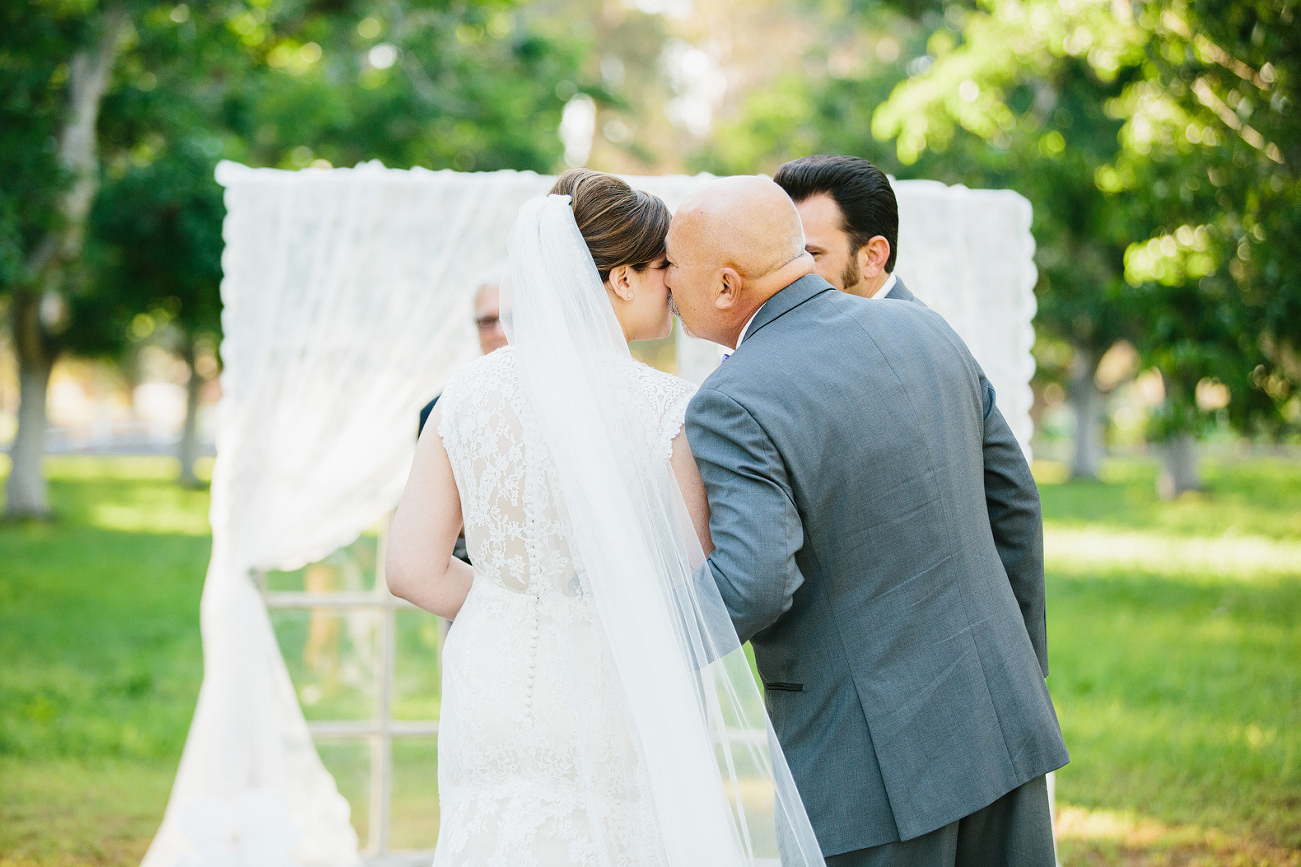 A sweet photo of the bride and her dad. 