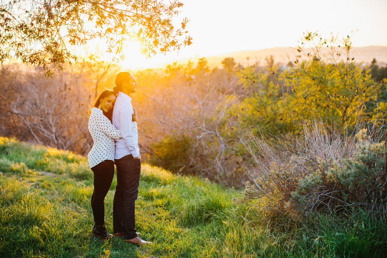 Alanna and David at a Los Angeles park. 