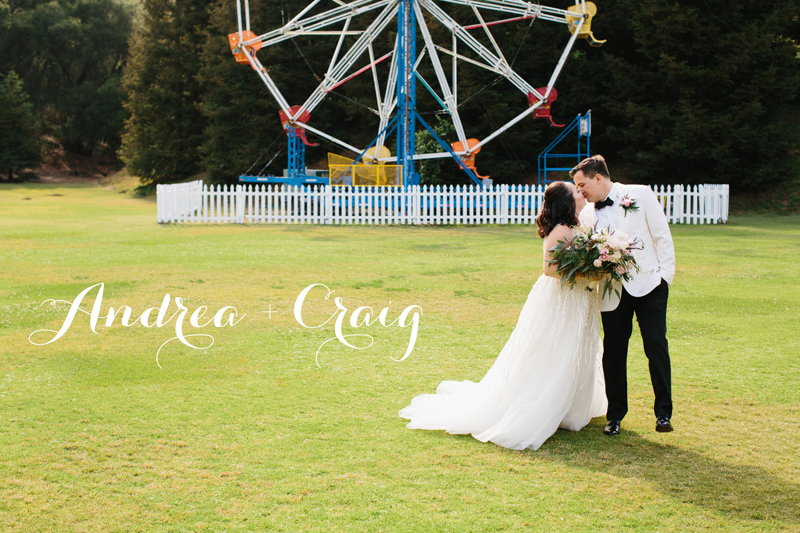 Andrea and Craig's wedding at Calamigos Ranch in Malibu. 