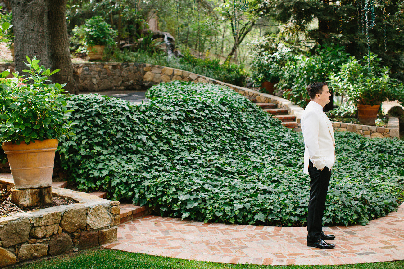 The groom before the first look. 