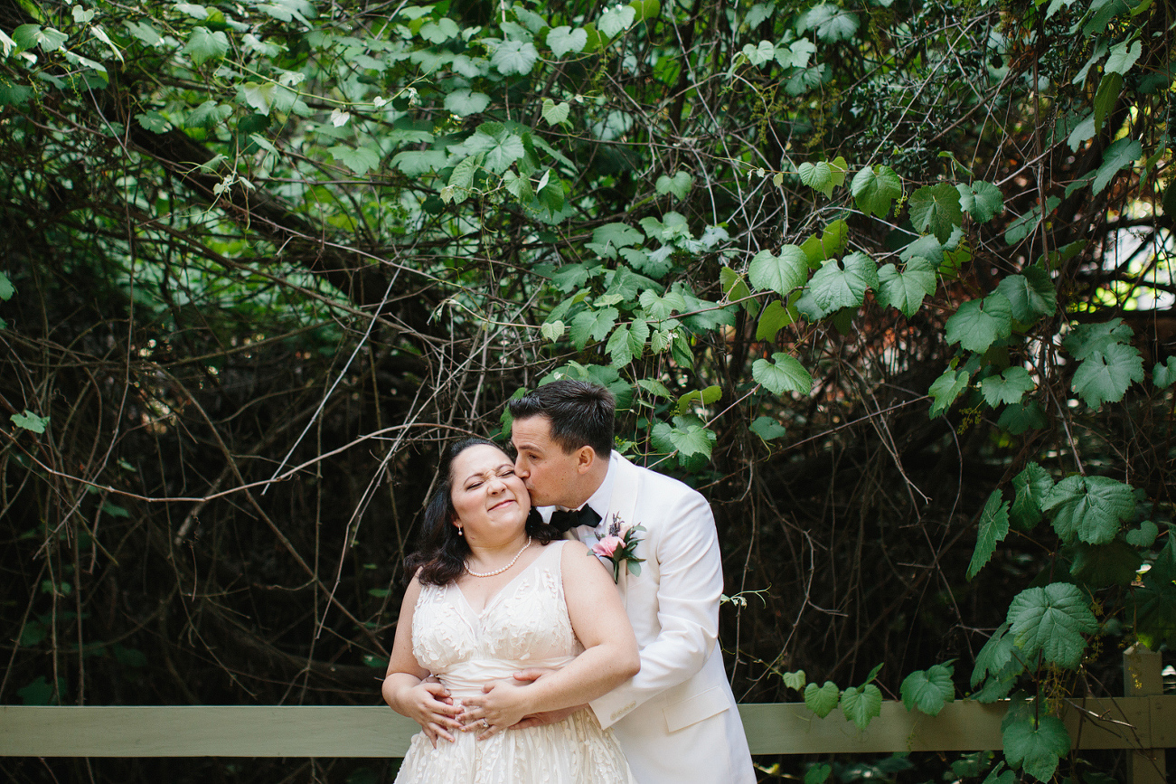 Andrea and Craig on a bridge together. 