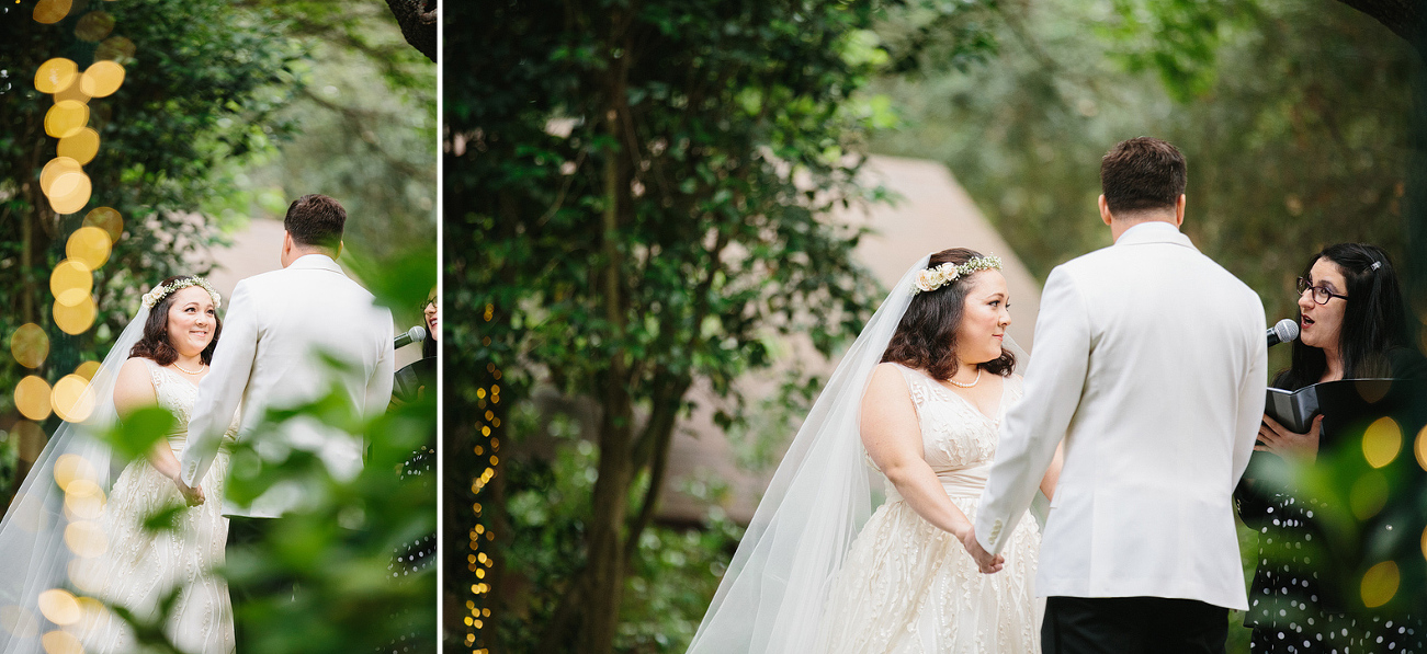 Photos of Andrea during the ceremony. 