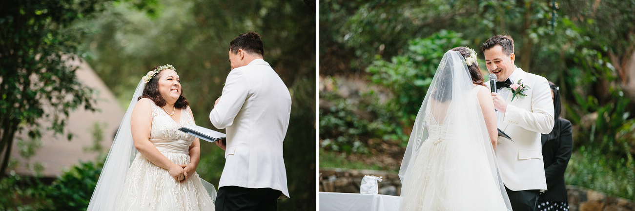 Craig reading his vows. 