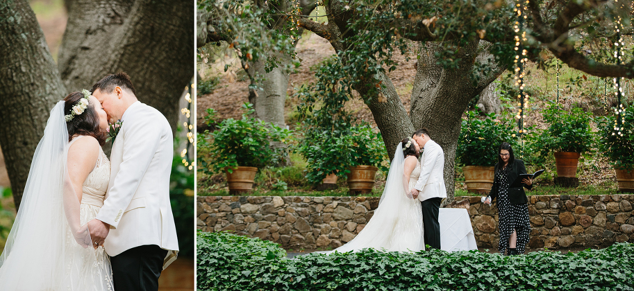 The bride and groom