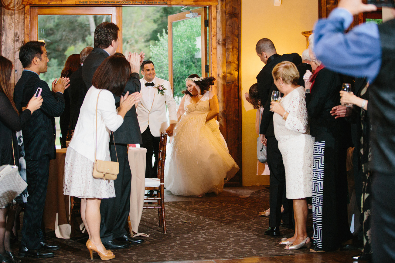 The bride and groom