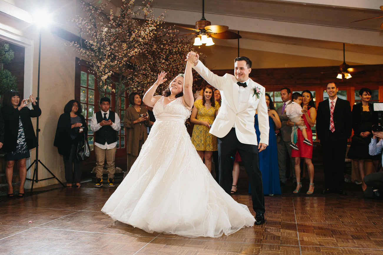 Andrea and Craig dancing. 