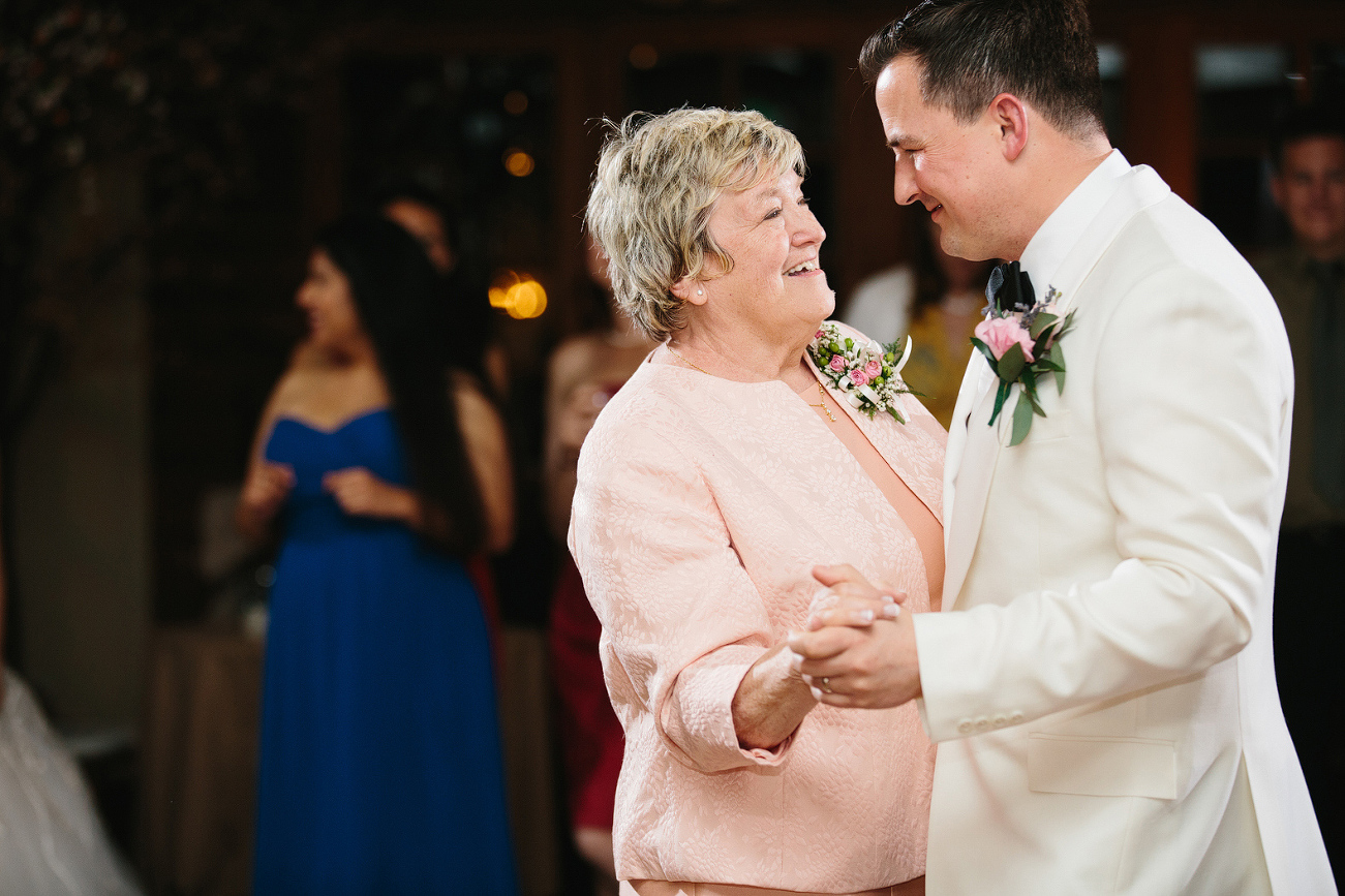 The groom and his mom.